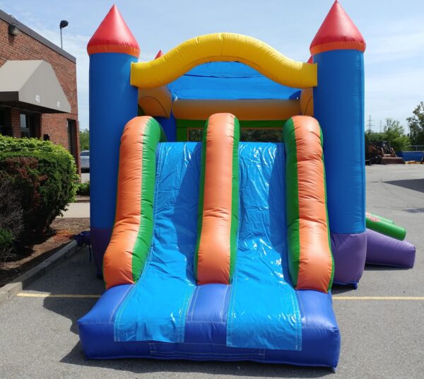 13x19 Rainbow Double Slide Bouncer - Image 3