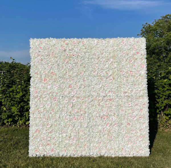 Blush White Flower Wall - Image 2