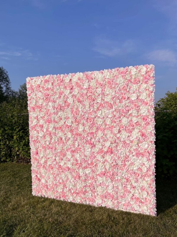 White and Pink Flower Wall - Image 4