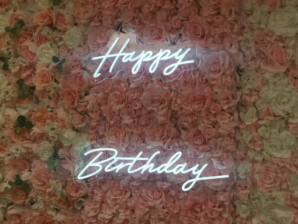 Happy Birthday Neon Sign