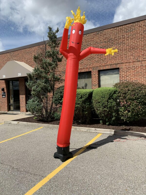 12' Red Inflatable Tube Man - Image 2